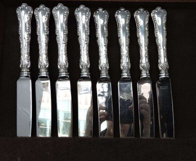 Birks Sterling Silver Dinner Set For 8 Flatware Plus 1 Master Butter