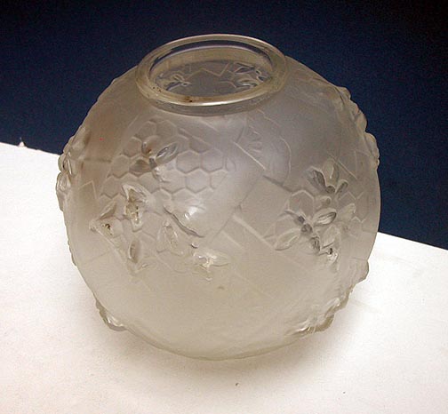 Signed Glass Sabino Vase   circa 1930  