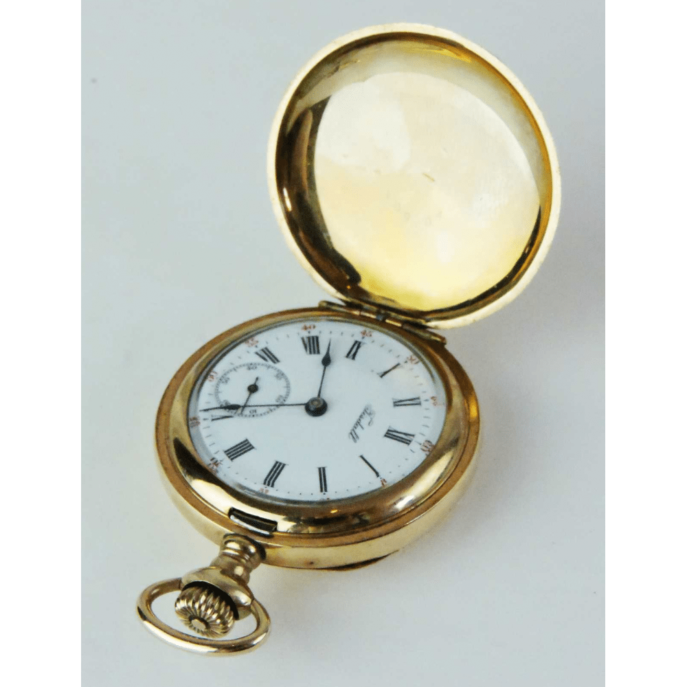 Small Ladies Tisdall Gold Filled - Double Hunter Case Pocket Watch ...