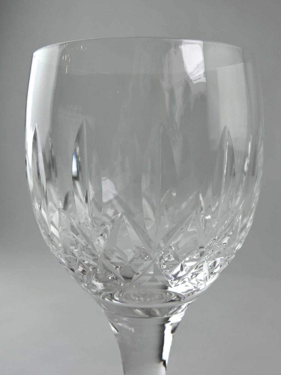 Large Wine Glass Glencoe Pattern Signed Stuart Crystal