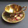 royal worcester artist Richard Budd - fruit cups and saucers