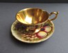 royal worcester artist Richard Budd - fruit cups and saucers