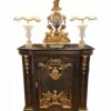 French Boulle style gilt bronze mounted and marble top Cabinet - 19th century