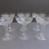 art deco crystal champagne coups