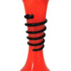 Czechoslovakian orange and black tango vase