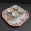 shelley china - dainty orange egg server