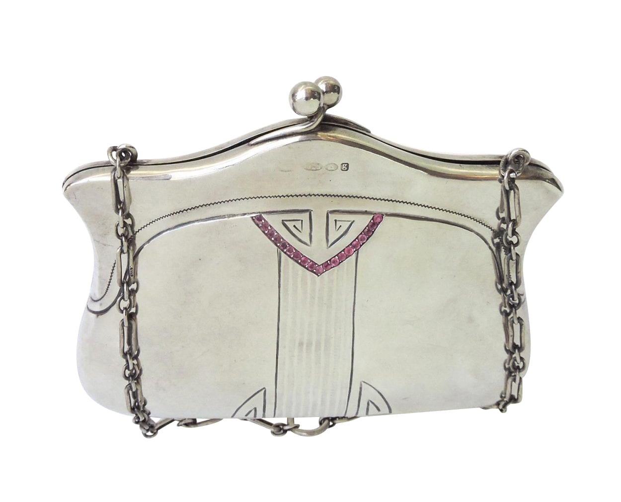Buy Hand Carved 1920's Sterling Silver Coin Purse / Compact Wristlet Online  | Arnold Jewelers