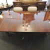 double pedestal dining table
