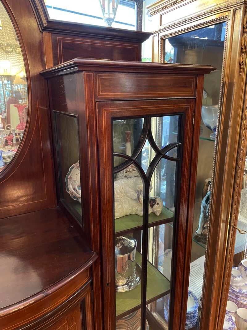 Edwardian Period Mahogany Vitrine - circa 1890-1900