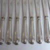 English sterling knives fiddle thread and shell