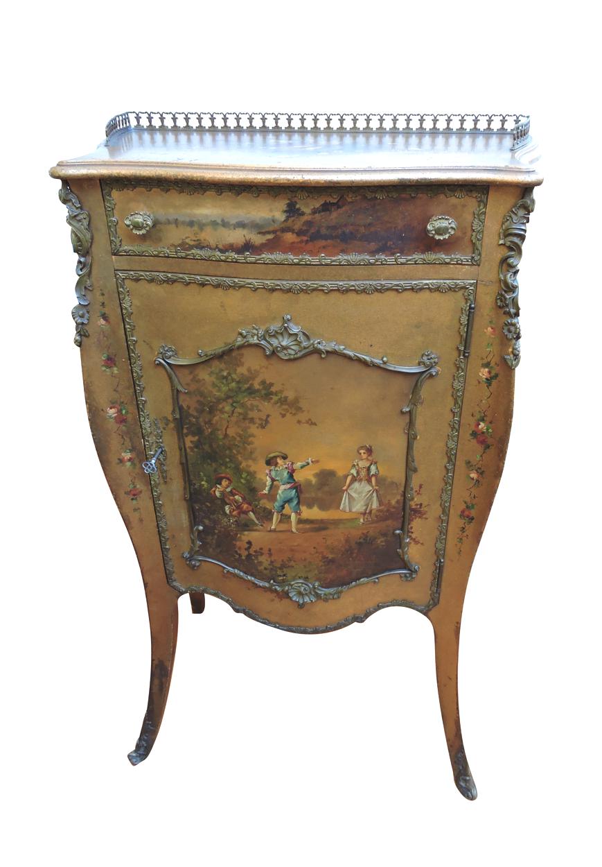 Hand painted online cabinet