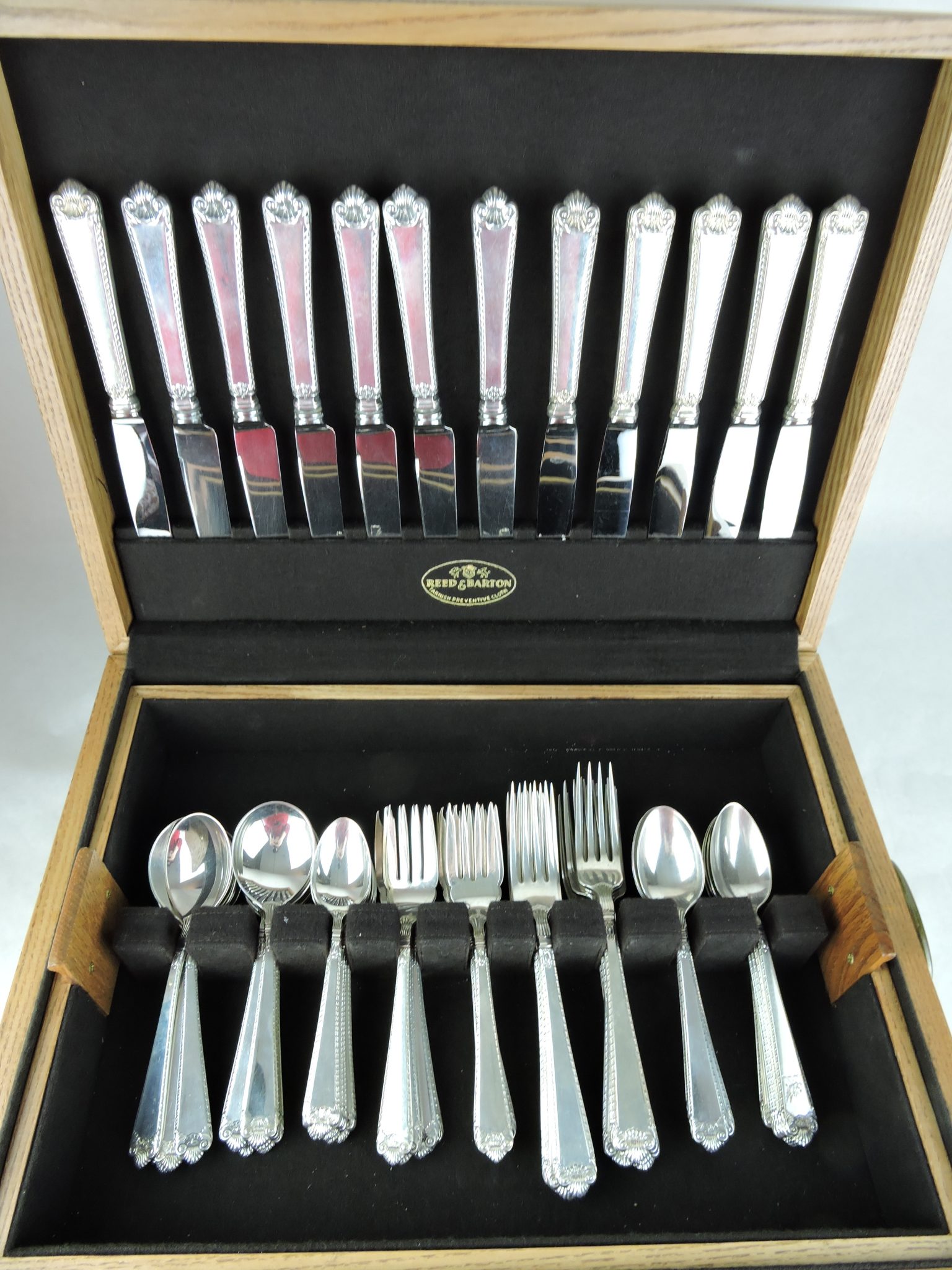 Birks Sterling Silver Flatware Set - Luncheon Set For 12 - 'George II ...