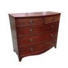 Georgian period mahogany chest of drawers