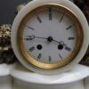 Miroy Frères gilt bronze & marble Putti clock