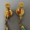 chinese jade and 14 karat gold earrings