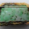 chinese jade and 14 karat gold pendant / brooch