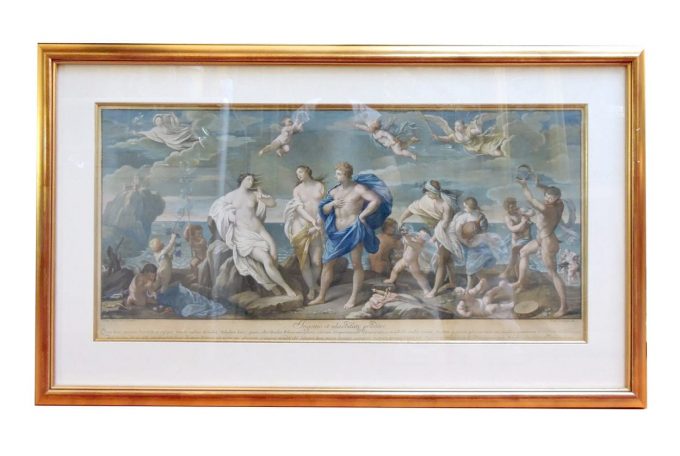 18th Century Large Hand Coloured Engraving - After Guido Reni (1575 ...