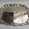 large silver-plated on copper tea service tray