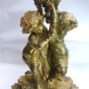 putti closeup of louis xv gilt bronze sculpture