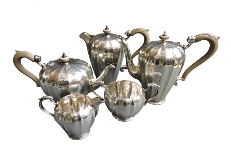 Sterling silver 5 piece Tea service by Mappin & Webb
