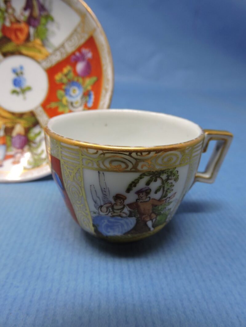 Meissen / Helena Wolfson 'Augustus Rex' Marked Porcelain Demi-Tasse Cup ...