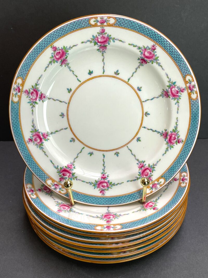 Mintons Persian Rose - 8 Salad Plates - Sold As A Set.