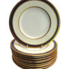 set of 10 minton bone china dinner plates