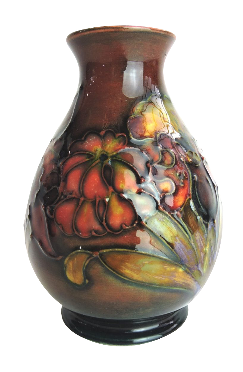 flambe pottery moorcroft vase