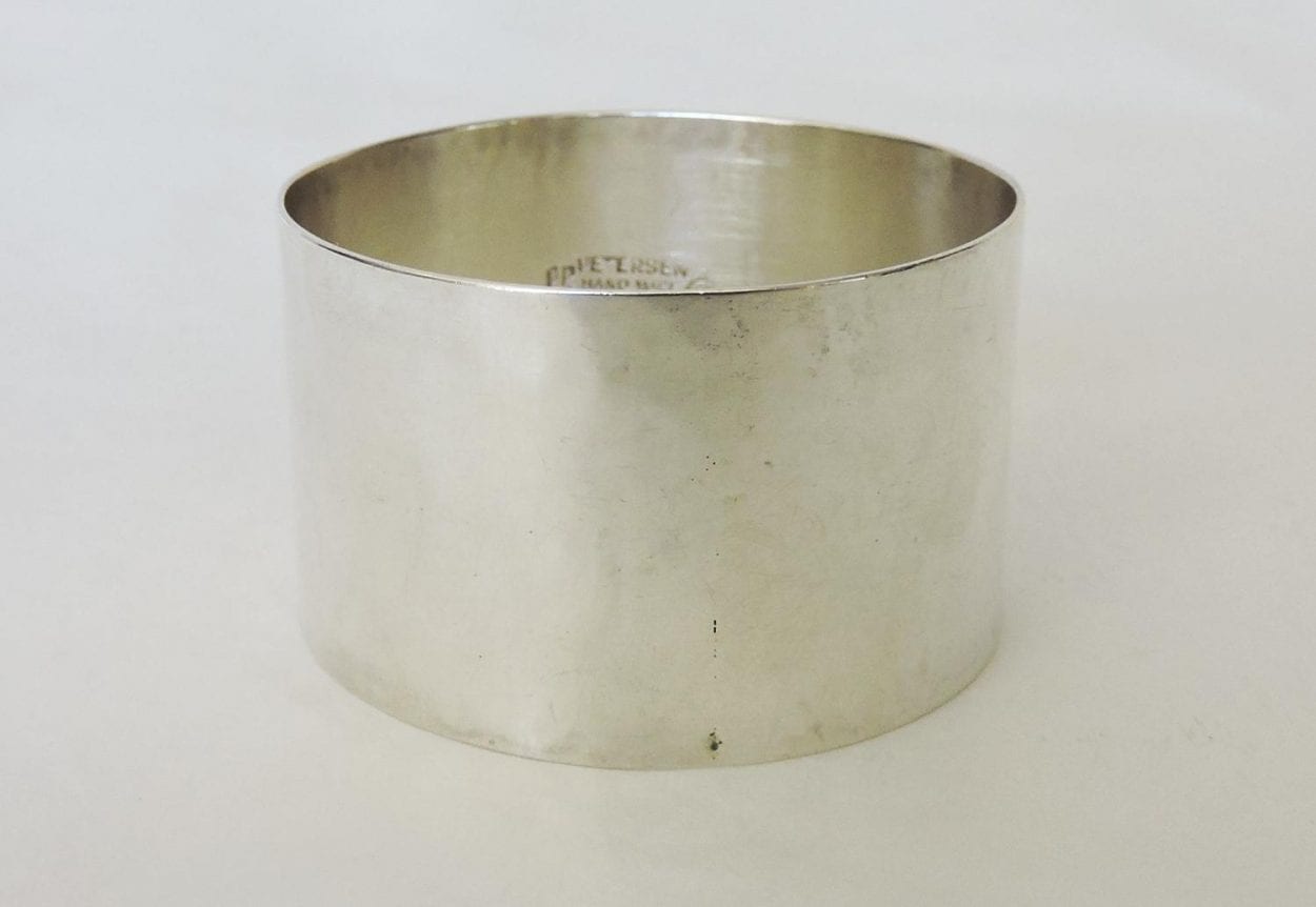 Carl Poul Petersen- Canadian Hand-made Sterling Silver Napkin Ring