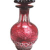 cranberry to clear cut crystal bohemian decanter