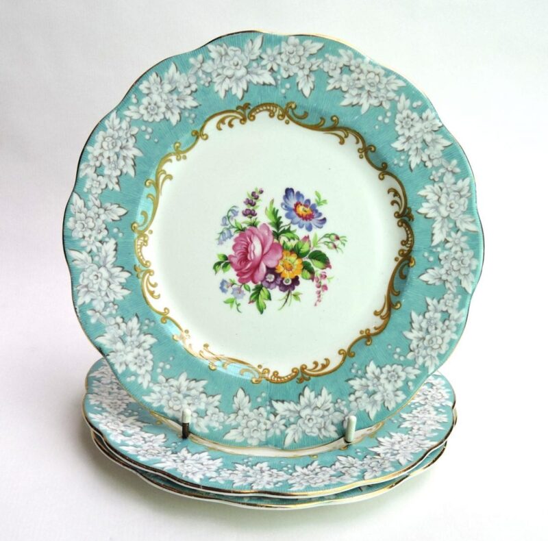 Royal Albert Bone China Set of 3 Dessert Plates - 