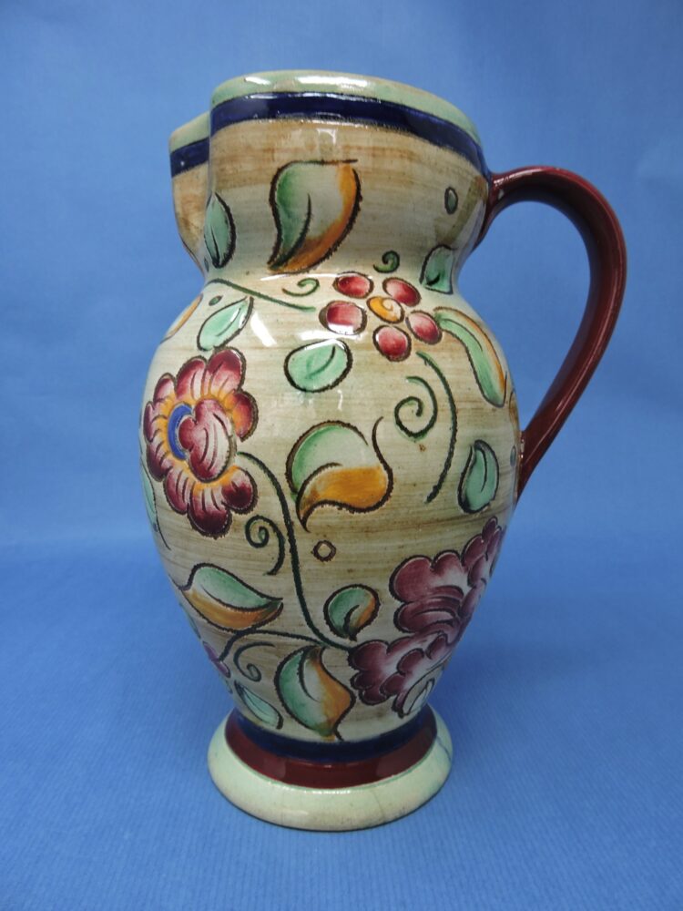 Shorter & Son England Pottery Jug, Decorated by Mabel Leigh