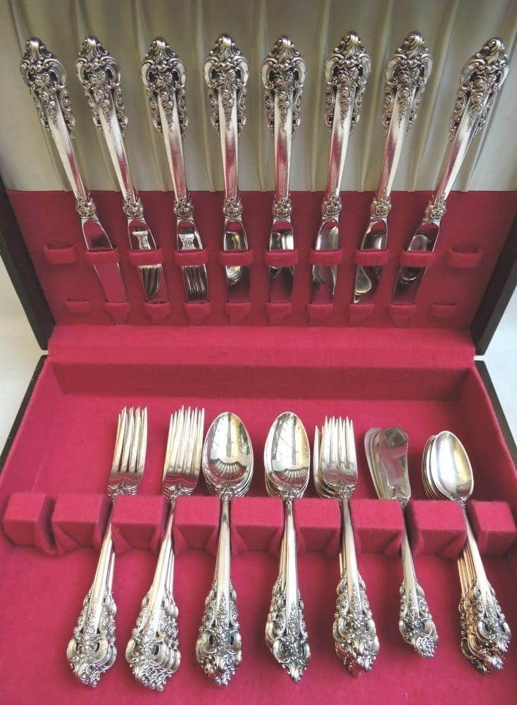 Grand Baroque by Wallace - Sterling Silver Set - Luncheon Set for 8