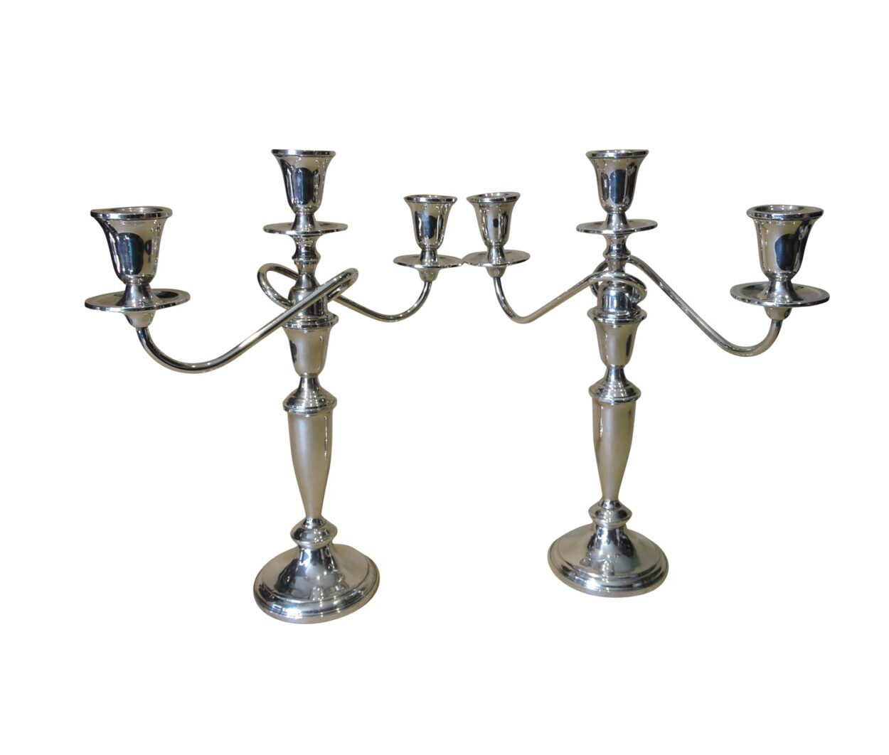 Scented Candle and Sterling Silver Candlestick Set