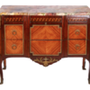 French transitional period commode with marble top