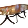 triple pedestal dining table