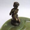 art deco vienna bronze nude woman with snake