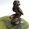 art deco viennese bronze figure on onyx base