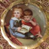 the artists children by Vogel - Royal Vienna style plate