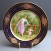 royal Vienna style plate Woman & cupid Hutschenreuther