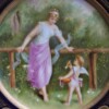 close up Hutschenreuther royal Vienna plate Woman & cupid