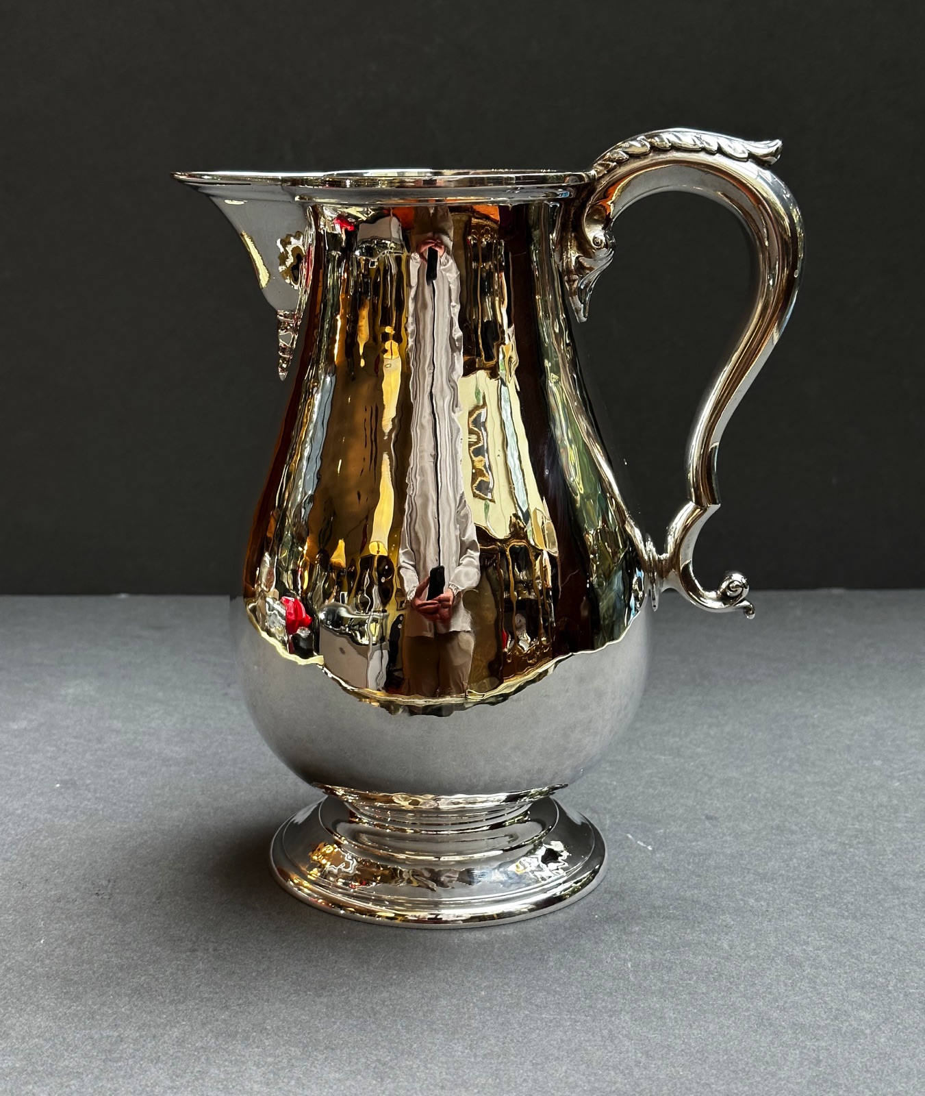 Antique Ornate Brass and Silver Pitcher Metal Jug -  Canada
